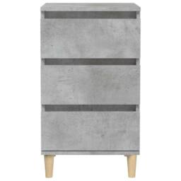 Berkfield Home Classic Bedside Cabinet Concrete Grey 40x35x70 cm Engineered Wood - Size: 40 x 35 x 70 cm - thumbnail 6