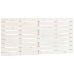Berkfield Home Wall Headboard White 126x3x63 cm Solid Wood Pine - Size: 126 x 3 x 63 cm - thumbnail 1