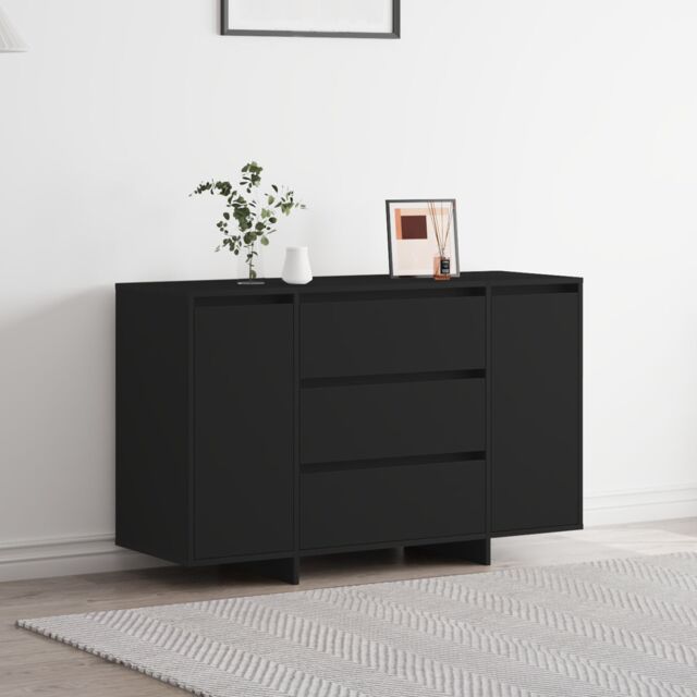 Berkfield Home Sideboard Black 120x41x75 cm Engineered Wood - Size: 120 x 41 x 75 cm - image 1