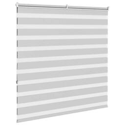 Berkfield Home Elegant Zebra Blind Light Grey 140x150 cm Fabric Width 135.9 cm P - thumbnail 4