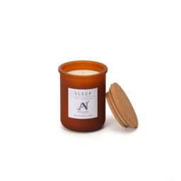 Aroma Naturals Sleep Scented Candle - Amber Glass with Cork Lid in Brown - Size: Large - thumbnail 2