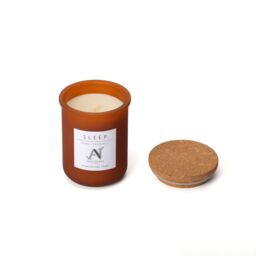 Aroma Naturals Sleep Scented Candle - Amber Glass with Cork Lid in Brown - Size: Large - thumbnail 3