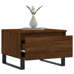 Berkfield Home Coffee Tables 2 pcs Brown Oak 50x46x35 cm Engineered Wood - Size: 50 x 46 x 35 cm - thumbnail 4