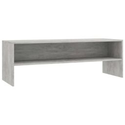 Berkfield Home TV Cabinet Concrete Grey 120x40x40 cm Engineered Wood - Size: 120 x 40 x 40 cm - thumbnail 2