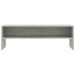 Berkfield Home TV Cabinet Concrete Grey 120x40x40 cm Engineered Wood - Size: 120 x 40 x 40 cm - thumbnail 4