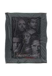 Warner Brothers Vampire Diaries So Here We are Silky Touch Super Soft Throw Blanket in White - thumbnail 1