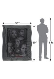 Warner Brothers Vampire Diaries So Here We are Silky Touch Super Soft Throw Blanket in White - thumbnail 5