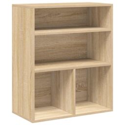 Berkfield Home Book Cabinet Sonoma Oak 60x30x71.5 cm Engineered Wood in Brown - thumbnail 2