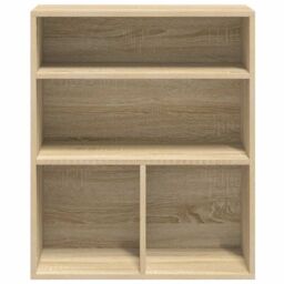 Berkfield Home Book Cabinet Sonoma Oak 60x30x71.5 cm Engineered Wood in Brown - thumbnail 4