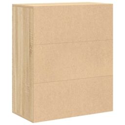 Berkfield Home Book Cabinet Sonoma Oak 60x30x71.5 cm Engineered Wood in Brown - thumbnail 6