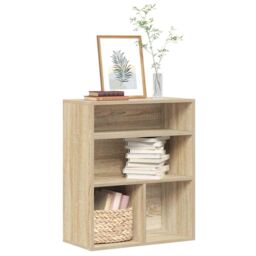 Berkfield Home Book Cabinet Sonoma Oak 60x30x71.5 cm Engineered Wood in Brown - thumbnail 1