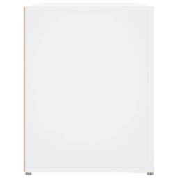 Berkfield Home Shoe Rack White 100x35x45 cm Engineered Wood - Size: 100 x 35 x 45 cm - thumbnail 6
