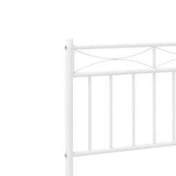 Berkfield Home Metal Bed Frame with Headboard White 80x200 cm - thumbnail 8