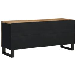 Berkfield Home TV Cabinet 105x33.5x46 cm Solid Wood Mango&Engineered Wood in Brown - thumbnail 5