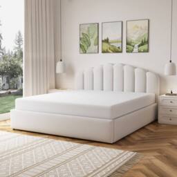 Artemis Home Ranson Fabric 180cm Superking Ottoman Bed Frame with Storage - Beige - Size: Super King - thumbnail 2