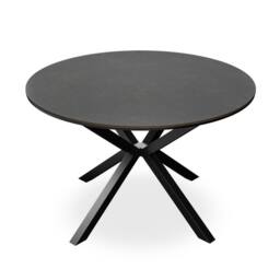More4Homes Calne Sintered Stone Ceramic Round Dining Table in Charcoal - thumbnail 2