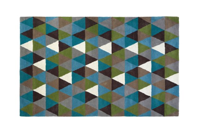 Orsina Multicoloured Large Geometric Rug, Hand Tufted Cotton Wool Blend Area Rug, Colourful Patterned Rug - image 1