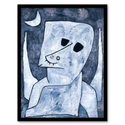 Artery8 Paul Klee Framed Wall Art Print Angel Applicant Abstract Painting in Blue - Size: A3 - thumbnail 1