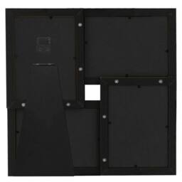 Berkfield Home Modern Collage Photo Frame for 4x(10x15 cm) Picture Black MDF - Size: 10x15 cm