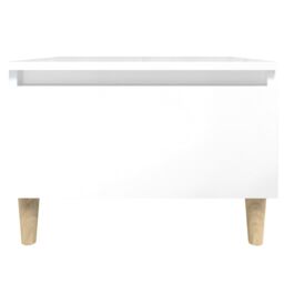 Berkfield Home Side Table High Gloss White 50x46x35 cm Engineered Wood - Size: 50 x 46 x 35 cm - thumbnail 6