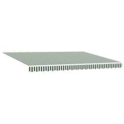 Berkfield Home Awning Replacement Fabric for 4.5x3 m Frame Green & White - thumbnail 2