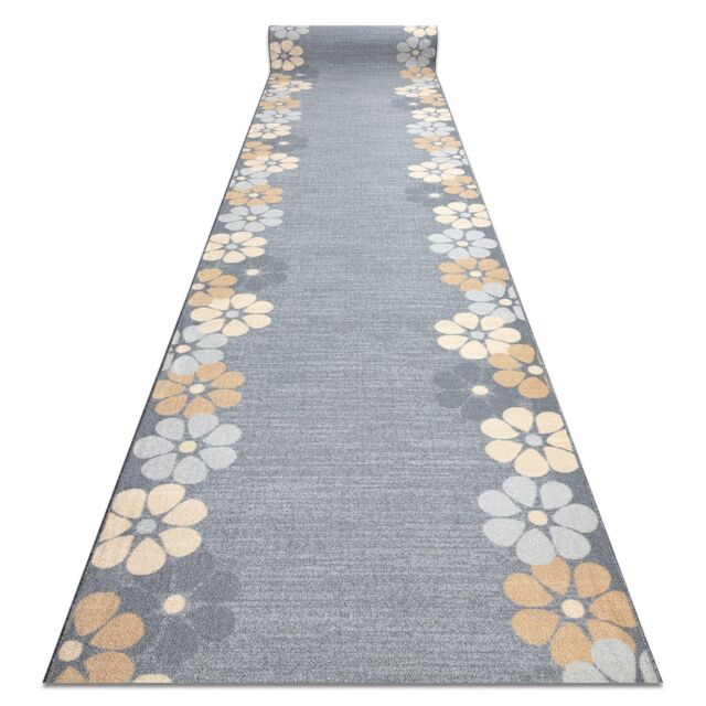 RugsX Anti-Slip Margaretka Runner in Grey - Size: 120 cm x 220 cm - image 1