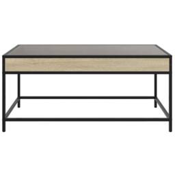 Berkfield Home Decorative Coffee Table with Infinity LED Sonoma Oak 90x50x41 cm in Brown - Size: 90 x 50 x 41 cm - thumbnail 6