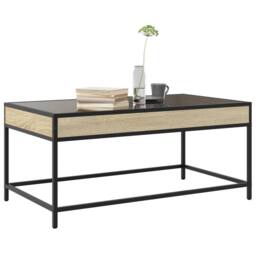 Berkfield Home Decorative Coffee Table with Infinity LED Sonoma Oak 90x50x41 cm in Brown - Size: 90 x 50 x 41 cm - thumbnail 5