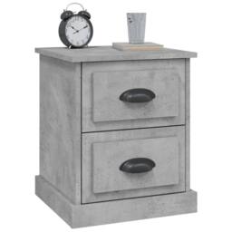 Berkfield Home Bedside Cabinets 2 pcs Concrete Grey 39x39x47.5 cm Engineered Wood - thumbnail 5