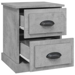 Berkfield Home Bedside Cabinets 2 pcs Concrete Grey 39x39x47.5 cm Engineered Wood - thumbnail 7