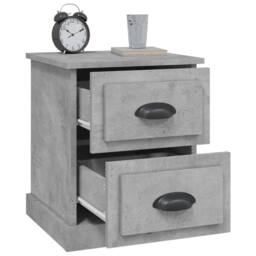 Berkfield Home Bedside Cabinets 2 pcs Concrete Grey 39x39x47.5 cm Engineered Wood - thumbnail 6