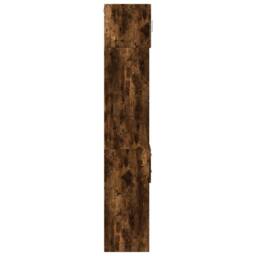 Berkfield Home Slim Storage Cabinet Smoked Oak 30x42.5x225 cm Engineered Wood in Brown - thumbnail 7