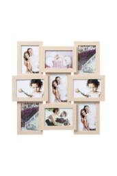 "Arpan Photo Frame with MDF Multi Aperture Holds 9 x 6"" X4"" Photos/Pictures (Natural) in Natural" - thumbnail 1
