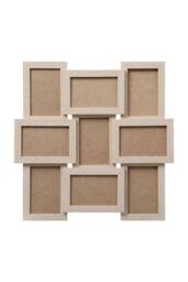 "Arpan Photo Frame with MDF Multi Aperture Holds 9 x 6"" X4"" Photos/Pictures (Natural) in Natural" - thumbnail 6