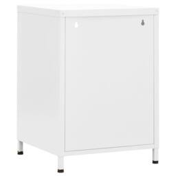 Berkfield Home Nightstands 2 pcs White 35x35x51 cm Steel - Size: 35 x 35 x 51 cm - thumbnail 5