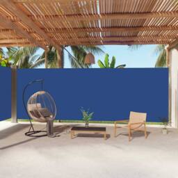 Berkfield Home Retractable Side Awning Blue 220x1000 cm - thumbnail 2