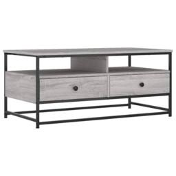 Berkfield Home Decorative Coffee Table Grey Sonoma 100x51x45 cm Engineered Wood - Size: 100 x 51 x 45 cm - thumbnail 3