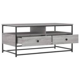 Berkfield Home Decorative Coffee Table Grey Sonoma 100x51x45 cm Engineered Wood - Size: 100 x 51 x 45 cm - thumbnail 5