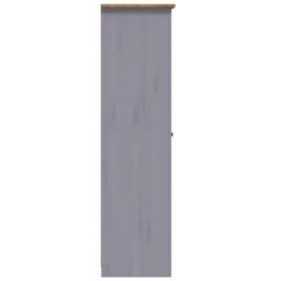 Berkfield Home 3-Door Wardrobe Grey 118x50x171.5 cm Pine Panama Range - thumbnail 6