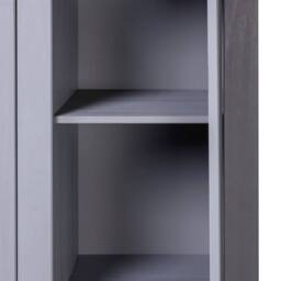Berkfield Home 3-Door Wardrobe Grey 118x50x171.5 cm Pine Panama Range - thumbnail 8