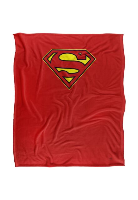Warner Brothers Superman Officially Licensed Silky Touch Super Soft Throw Blanket 152 x 127 cm in White - image 1