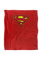 Warner Brothers Superman Officially Licensed Silky Touch Super Soft Throw Blanket 152 x 127 cm in White - thumbnail 1