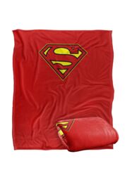 Warner Brothers Superman Officially Licensed Silky Touch Super Soft Throw Blanket 152 x 127 cm in White - thumbnail 2