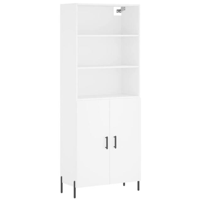 Berkfield Home Highboard White 69.5x34x180 cm Engineered Wood - image 1