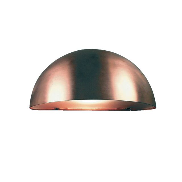 Nordlux Modern Outdoor Wall Light Brown Copper E14 Coastal/Marine Safe - Mains Powered, IP33 - image 1