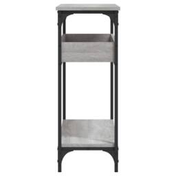 Berkfield Home Console Table with Shelf Grey Sonoma 100x29x75cm Engineered Wood - Size: 100 x 29 x 75 cm - thumbnail 5