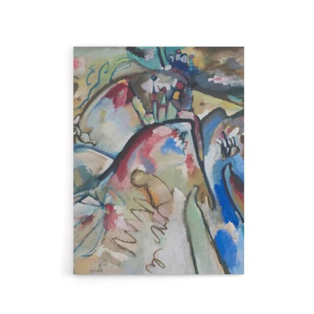 "Artery8 Improvisation 21A Abstract Landscape Kandinsky Canvas Wall Art Print - Size: W18"" x H24""" - image 1