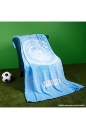 Manchester City FC Colour Fleece Blanket in Blue - thumbnail 2