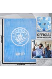 Manchester City FC Colour Fleece Blanket in Blue - thumbnail 6