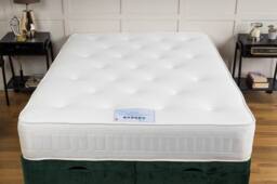 UK Bed Furniture Oxford Mattress in White - Size: Single - thumbnail 3